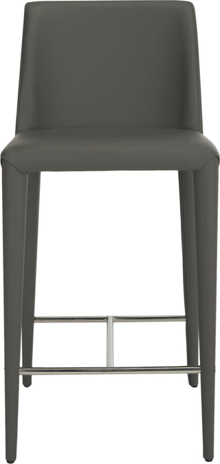 Safavieh Garretson Counter Stool Grey and Chrome Furniture main image