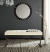 Safavieh Micha Bench Creme and Chrome Furniture  Feature