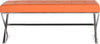 Safavieh Micha Bench Orange and Chrome Furniture main image