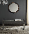 Safavieh Slade Bench Grey and Chrome Furniture  Feature