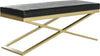 Safavieh Acra Bench Black and Gold Furniture 