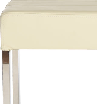 Safavieh Marc Bench Creme and Chrome Furniture 