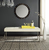 Safavieh Marc Bench Creme and Chrome Furniture  Feature