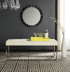 Safavieh Marc Bench Creme and Chrome Furniture  Feature