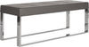 Safavieh Marc Bench Grey and Chrome Furniture 
