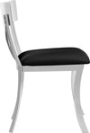 Safavieh Zoey 19''H Side Chair Black and Chrome Furniture 
