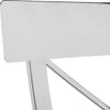 Safavieh Zoey Side Chair White and Chrome 