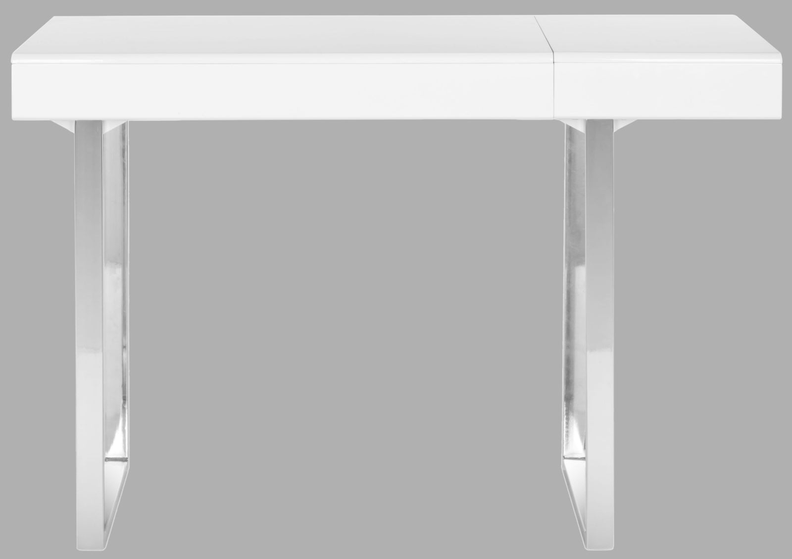 Safavieh Berkley Desk White and Chrome Furniture main image