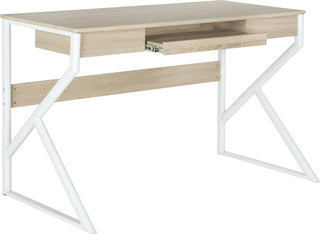 Safavieh Bryant Computer Desk Natural and White Furniture 