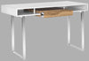 Safavieh Metropolitan Computer Desk Natural and White Chrome Furniture 