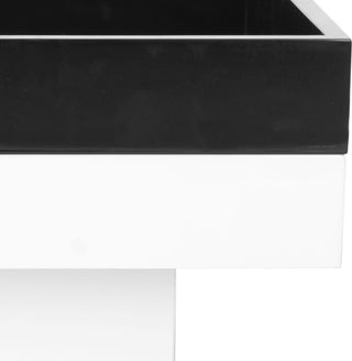 Safavieh Wesley Coffee Table White and Black Furniture 