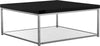 Safavieh Malone Chrome High Gloss Coffee Table Black and Furniture 