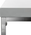 Safavieh Malone Chrome High Gloss Coffee Table Grey and Furniture 
