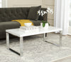 Safavieh Rockford Coffee Table White and Chrome Furniture  Feature