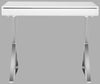Safavieh Gordon Desk White and Chrome Furniture main image