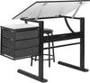 Safavieh Harvard Writing Desk Black and White Furniture 