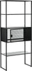 Safavieh Abay 315''W Storage Bookshelf Black Furniture 