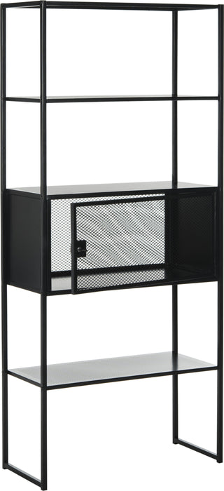 Safavieh Abay 315''W Storage Bookshelf Black Furniture 