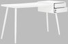 Safavieh Ferli Mid Century Scandinavian Two Drawer Desk White Furniture 