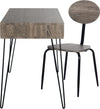 Safavieh Winta 47'' Retro Writing Desk / Chair Grey and Black Furniture 