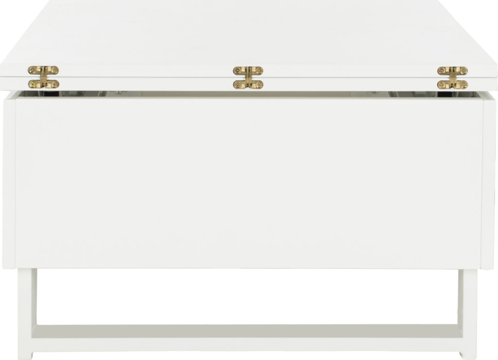 Safavieh Vanna LiftTop Coffee Table White Incredible Rugs and Decor