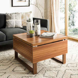 Safavieh Vanna Lift-Top Coffee Table Walnut  Feature