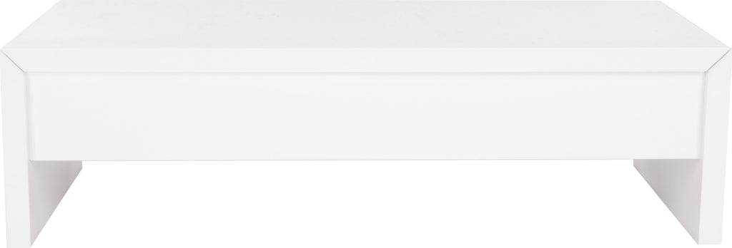 Safavieh Kinsley Lift-TOP Coffee Table White and Chrome Furniture main image