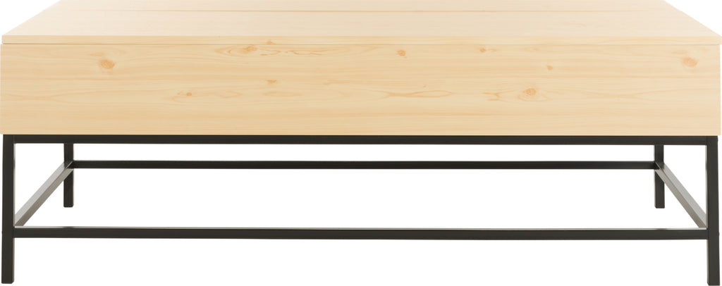 Safavieh Gina Contemporary Lift-Top Coffee Table Light Oak Furniture main image