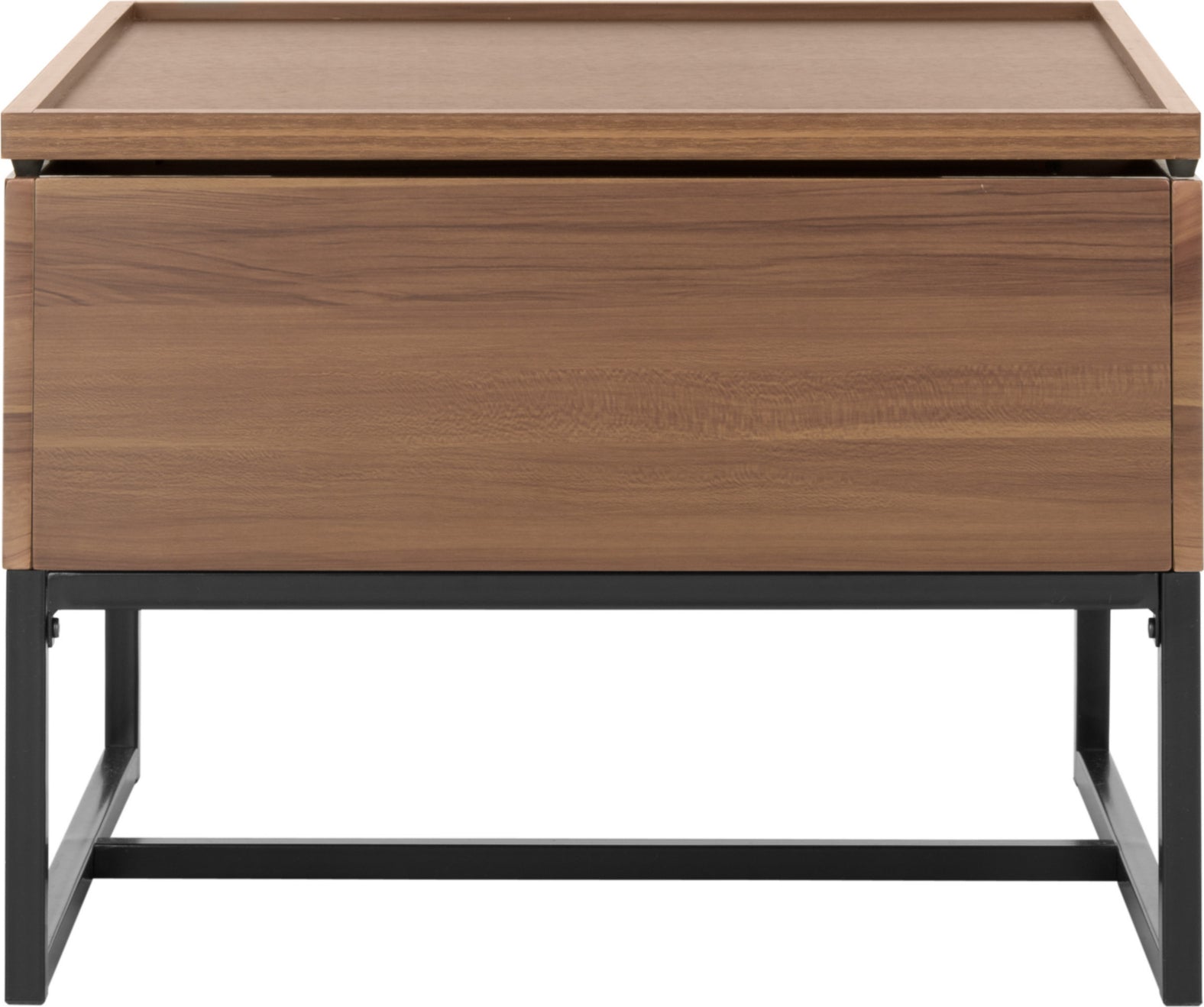 Safavieh Kristie Contemporary Lift-Top Coffee Table Dark Oak and Black Furniture main image