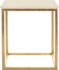 Safavieh Tad Faux Marble Gold Foil Accent Table Ivory and Furniture main image