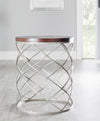 Safavieh Phoebe Silver Ribboned Round Top Accent Table Cherry and Furniture 