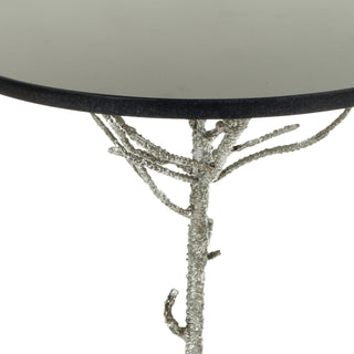 Safavieh Carolyn Rooted Silver Accent Table Black and Furniture 