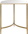 Safavieh Nevin Mirror Top Gold Accent Table Furniture main image