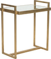 Safavieh Noland Mirror Top Gold Accent Table Furniture 