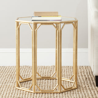 Safavieh Muriel Accent Table Gold Furniture  Feature