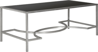 Safavieh Inga Coffee Table Silver and Black Furniture 