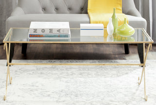 Safavieh Lavar Coffee Table Gold Furniture  Feature