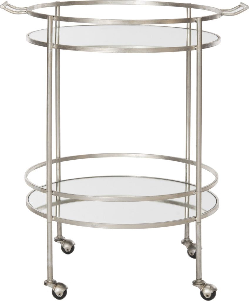 Safavieh Lavinia Bar Cart Silver Furniture main image