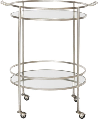 Safavieh Lavinia Bar Cart Silver Furniture main image