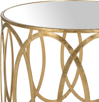 Safavieh Cyrah Gold Leaf Accent Table Antique Furniture 