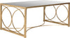 Safavieh Melosa Coffee Table Antique Gold Furniture  Feature