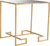 Safavieh Seamus Gold Leaf Greek Key Accent Table Antique Furniture 