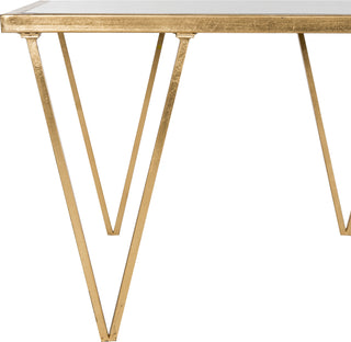 Safavieh Arlene Coffee Table Antique Gold Furniture 