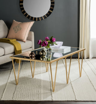 Safavieh Arlene Coffee Table Antique Gold Furniture  Feature