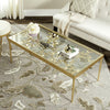 Safavieh Rosalia Butterfly Coffee Table Antique Gold Furniture 