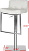 Safavieh Newman Swivel Bar Stool White Furniture 