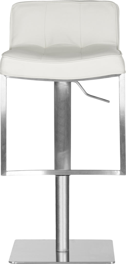 Safavieh Newman Swivel Bar Stool White Furniture main image