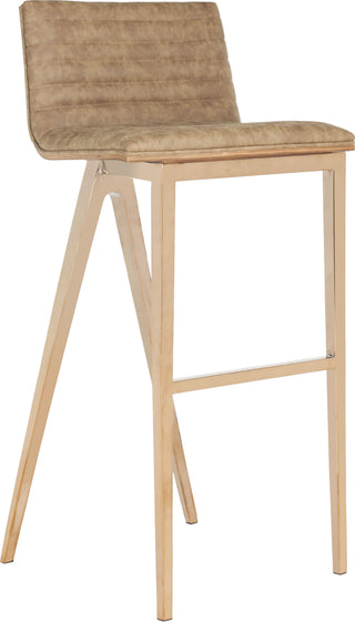 Safavieh Mckay Bar Stool Brown Furniture 