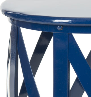 Safavieh Bertram Stool Navy Furniture 