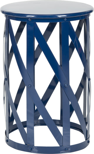 Safavieh Bertram Stool Navy Furniture main image